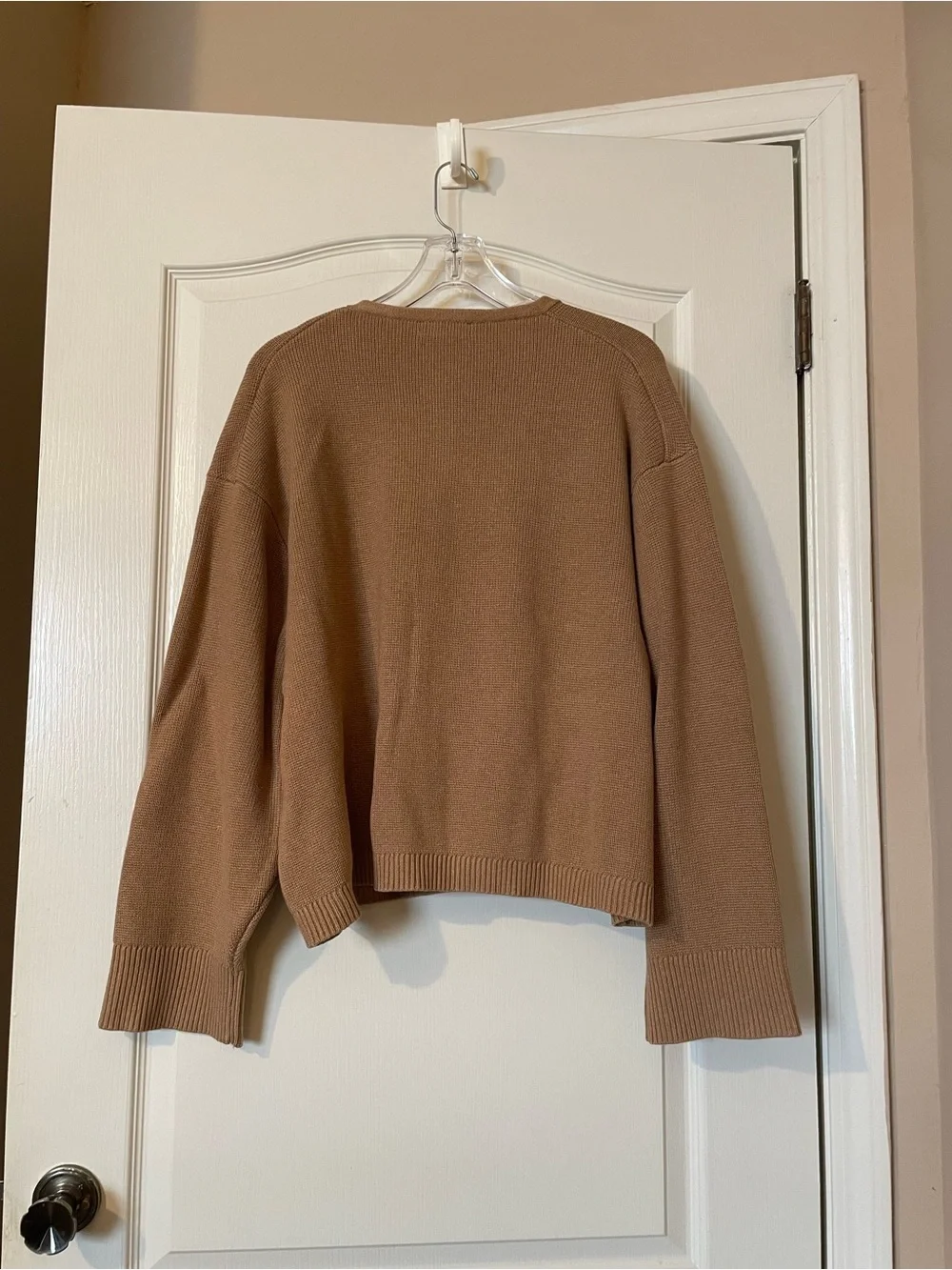 J.Crew Emilie Sweater Lady Jacket Women XXL Brown Gold Button Quiet Luxury